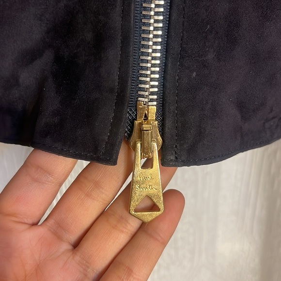 NWT Mens Paul Smith M Black Suede Leather Jacket - Picture 3 of 13